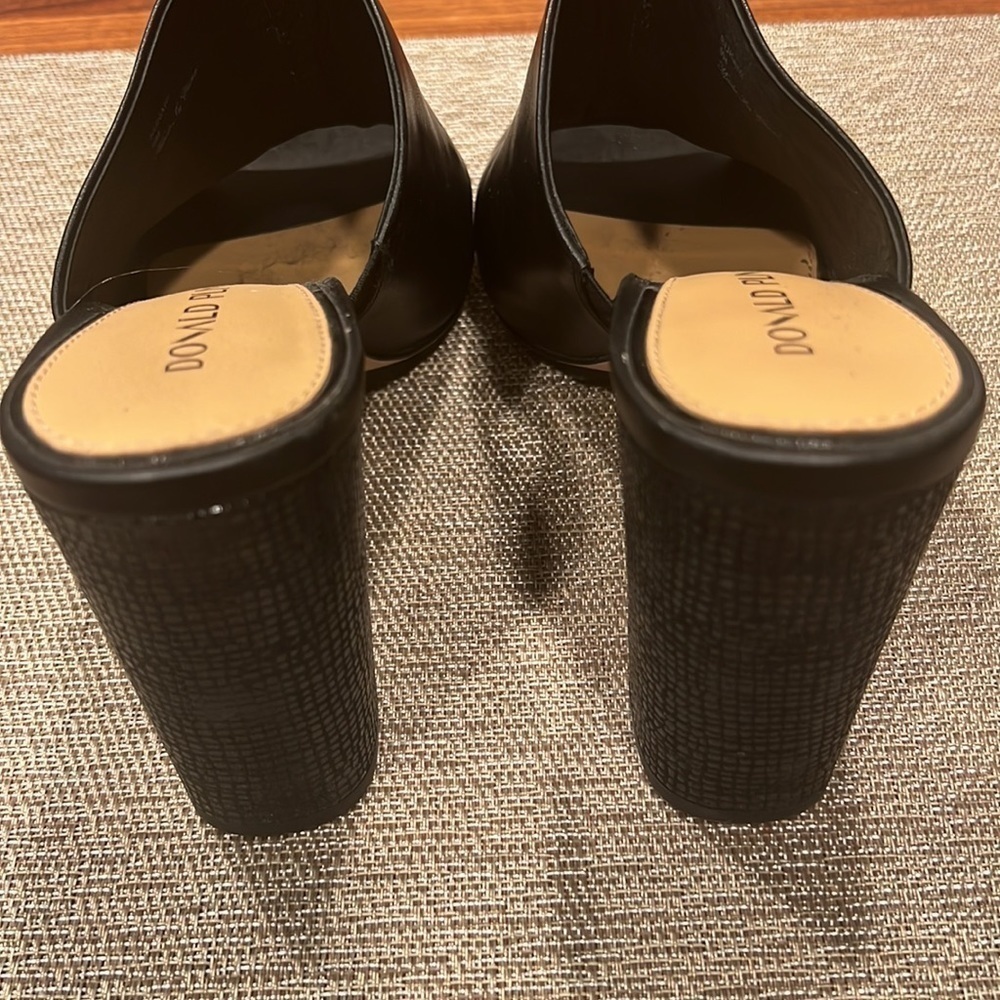 Donald J. Pliner Sukari Womens Leather Peep Toe Mule Sandals - Like New - Picture 2 of 5